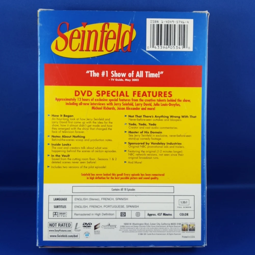 DVD TV Series SEINFELD Seasons 1 & 2, DVD set - Picture 5 of 11